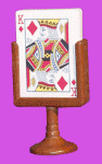 Card Stand, Poker Wood, MKE