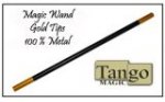 Metal Magic Wand Black w/Gold tips -Tango