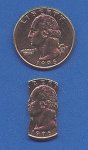 Folding Quarter - Profile/Coin In A Bottle