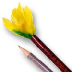 Vanishing Pencil to Flower - Feather