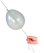 Extra Balloon's/Clear/Needle Thru Balloon - 12 Pack